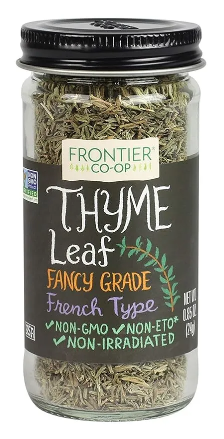 Frontier Thyme Leaf Cut and Sifted, 0.85-Ounce Bottle